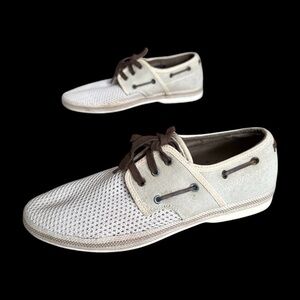 ALDO Mens "DALENI" Boat shoe in Beige Cream Size 8